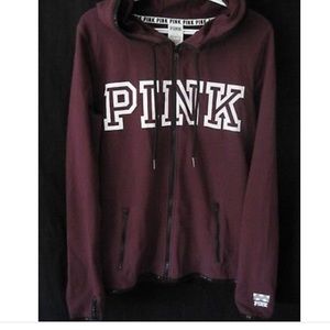 VS Pink ultimate full zip track jacket